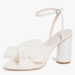 NWT Loeffler Randall Women's Camellia Pleated Bow Heel with Ankle